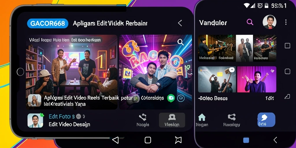 Antarmuka GACOR668 menampilkan alat Edit Video Reels yang intuitif dan menarik.