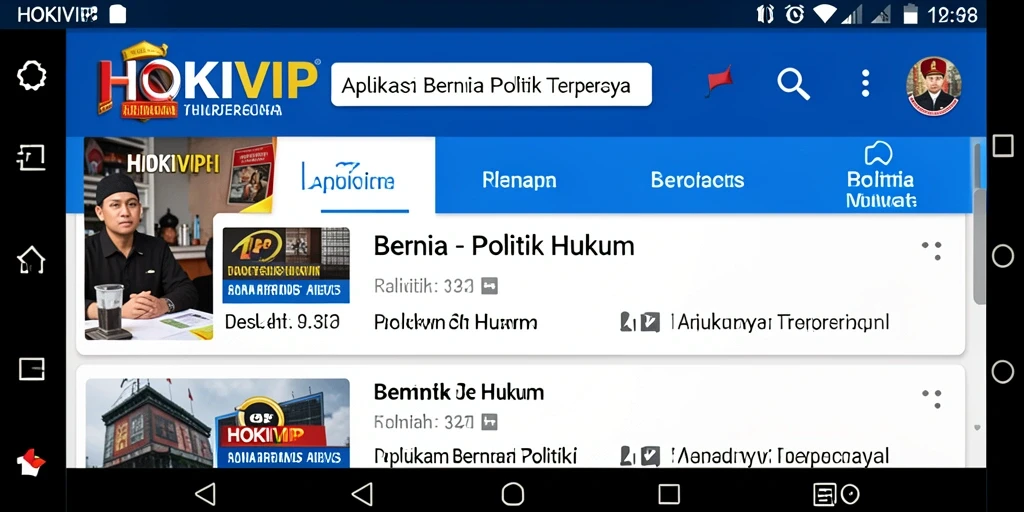 Tampilan antarmuka HOKIVIP yang informatif dan modern.