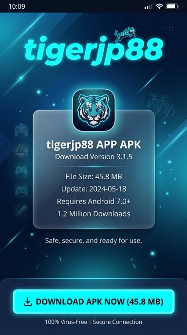Tampilan halaman APK tigerjp88
