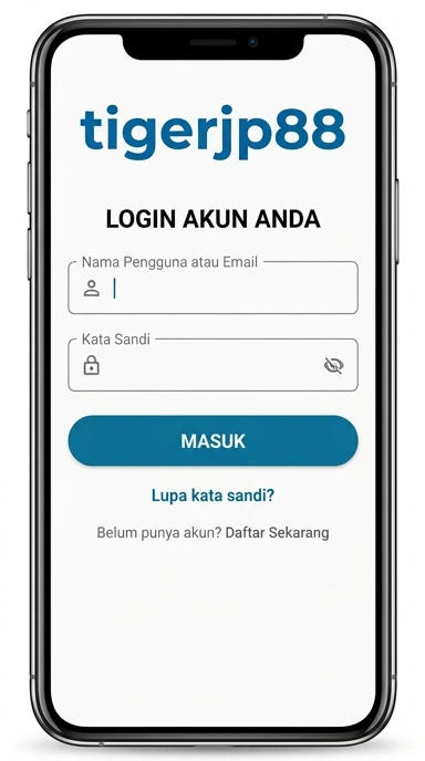 Tampilan halaman login tigerjp88